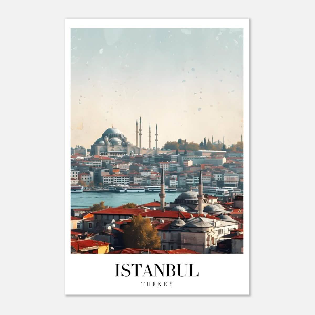 Da Vinci Travel Collection wall art print | Istanbul Turkey - Aluminum Print - 60x90 cm / 24x36″ -