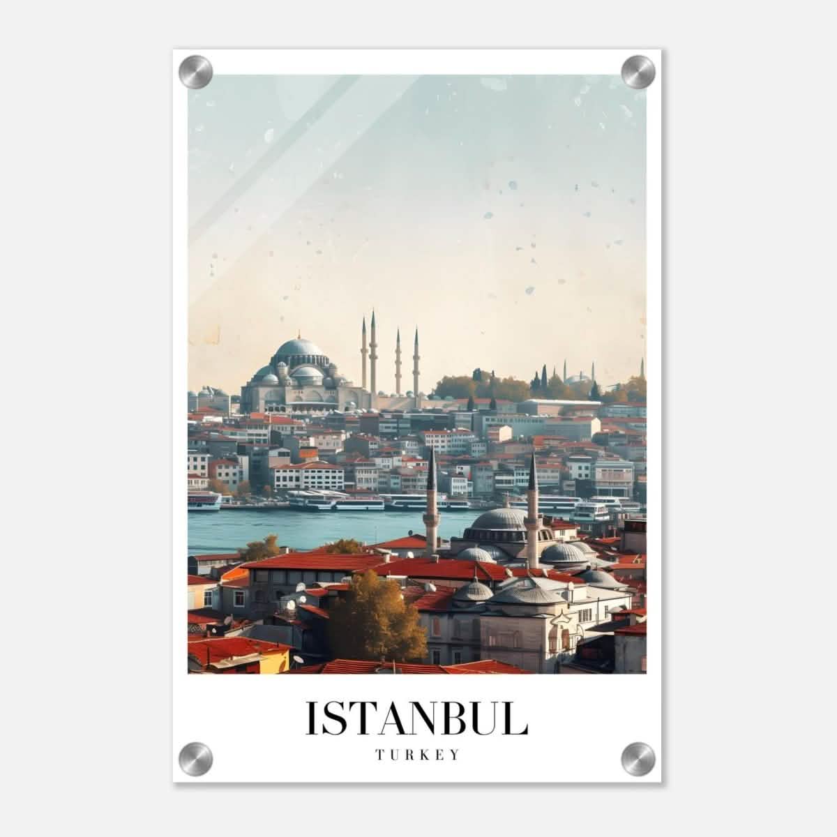Da Vinci Travel Collection wall art print | Istanbul Turkey - Acrylic Print - 30x45 cm / 12x18″ -