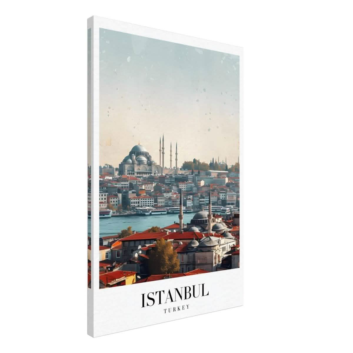 Da Vinci Travel Collection wall art print | Istanbul Turkey - Canvas - 60x90 cm / 24x36″ - Thick