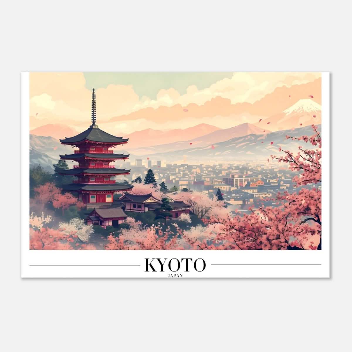 Da Vinci Travel Collection wall art print | Kyoto Japan - Aluminum Print - 30x45 cm / 12x18″ -
