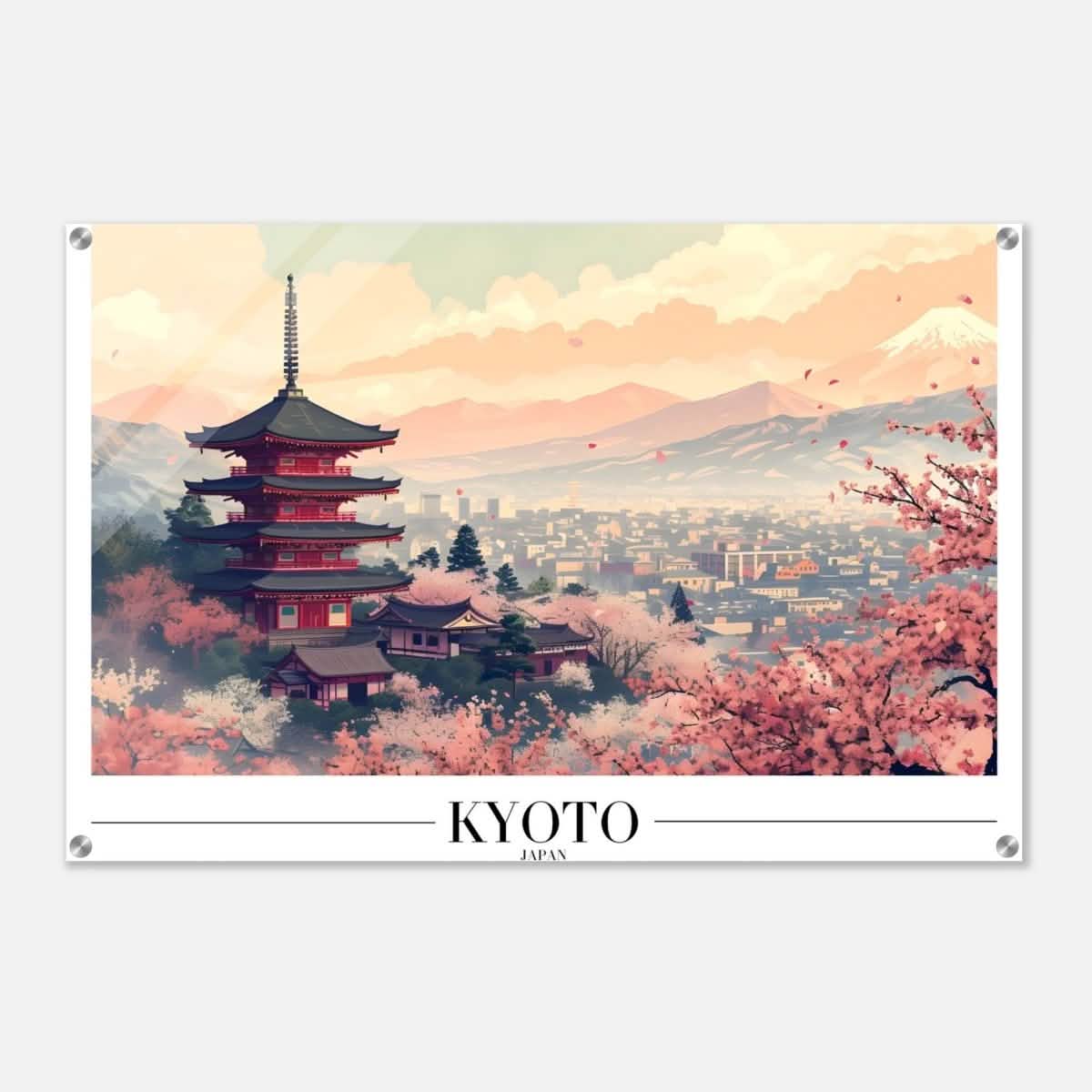 Da Vinci Travel Collection wall art print | Kyoto Japan - Acrylic Print - 60x90 cm / 24x36″ -