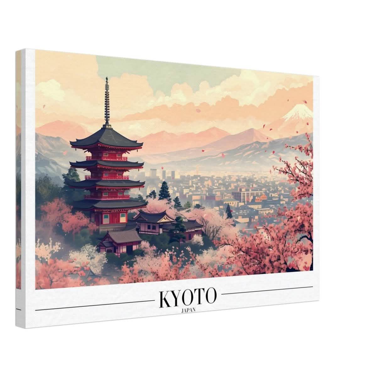 Da Vinci Travel Collection wall art print | Kyoto Japan - Canvas - 40x60 cm / 16x24″ - Slim