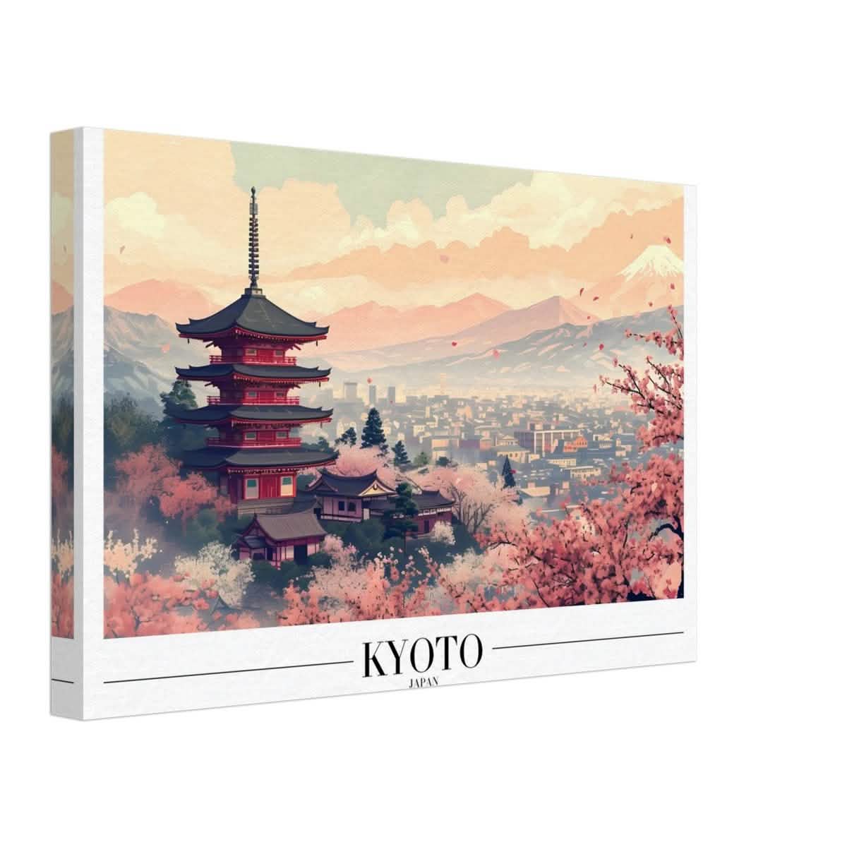 Da Vinci Travel Collection wall art print | Kyoto Japan - Canvas - 30x45 cm / 12x18″ - Thick