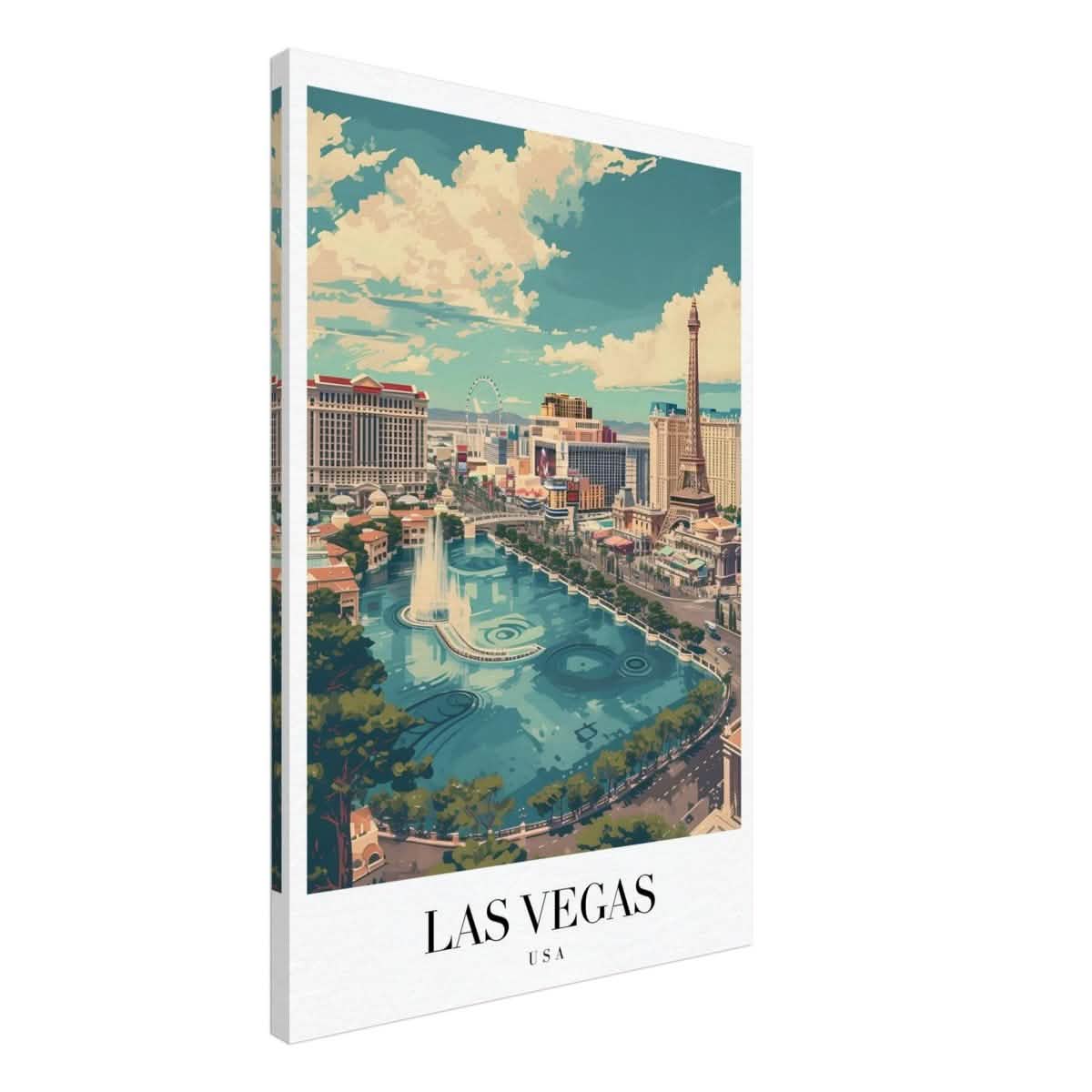 Da Vinci Travel Collection wall art print | Las Vegas USA - Canvas - 60x90 cm / 24x36″ - Thick