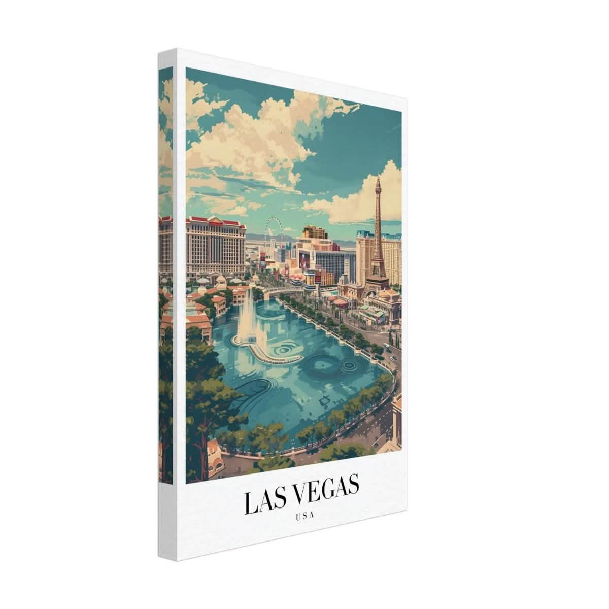 Da Vinci Travel Collection wall art print | Las Vegas USA - Canvas - 30x45 cm / 12x18″ - Thick
