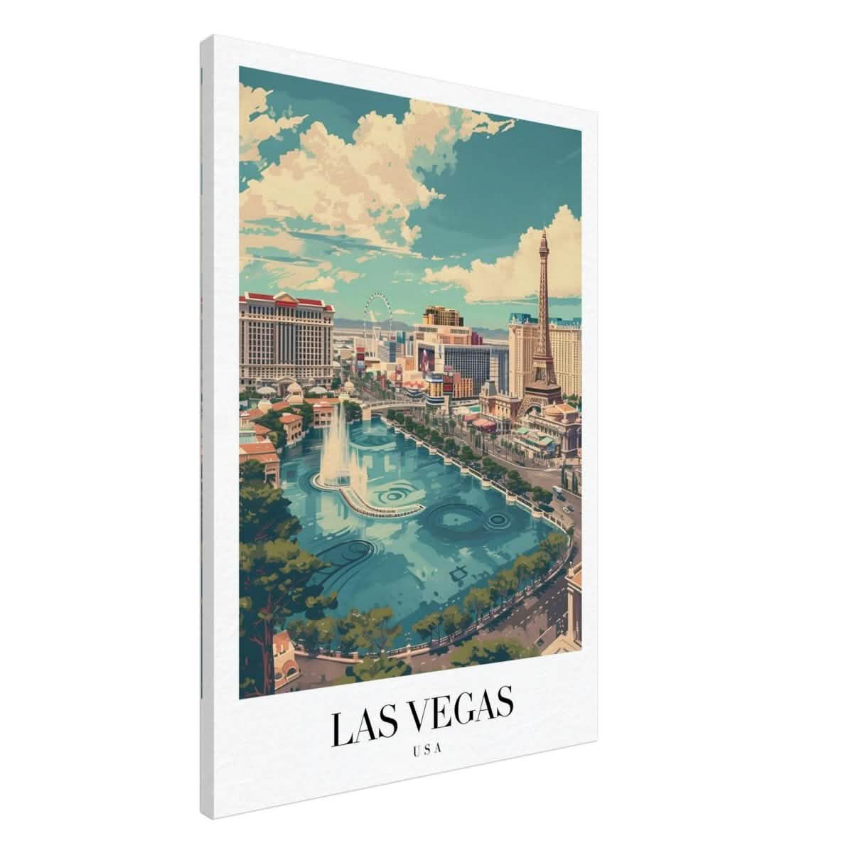 Da Vinci Travel Collection wall art print | Las Vegas USA - Canvas - 70x100 cm / 28x40″ - Thick