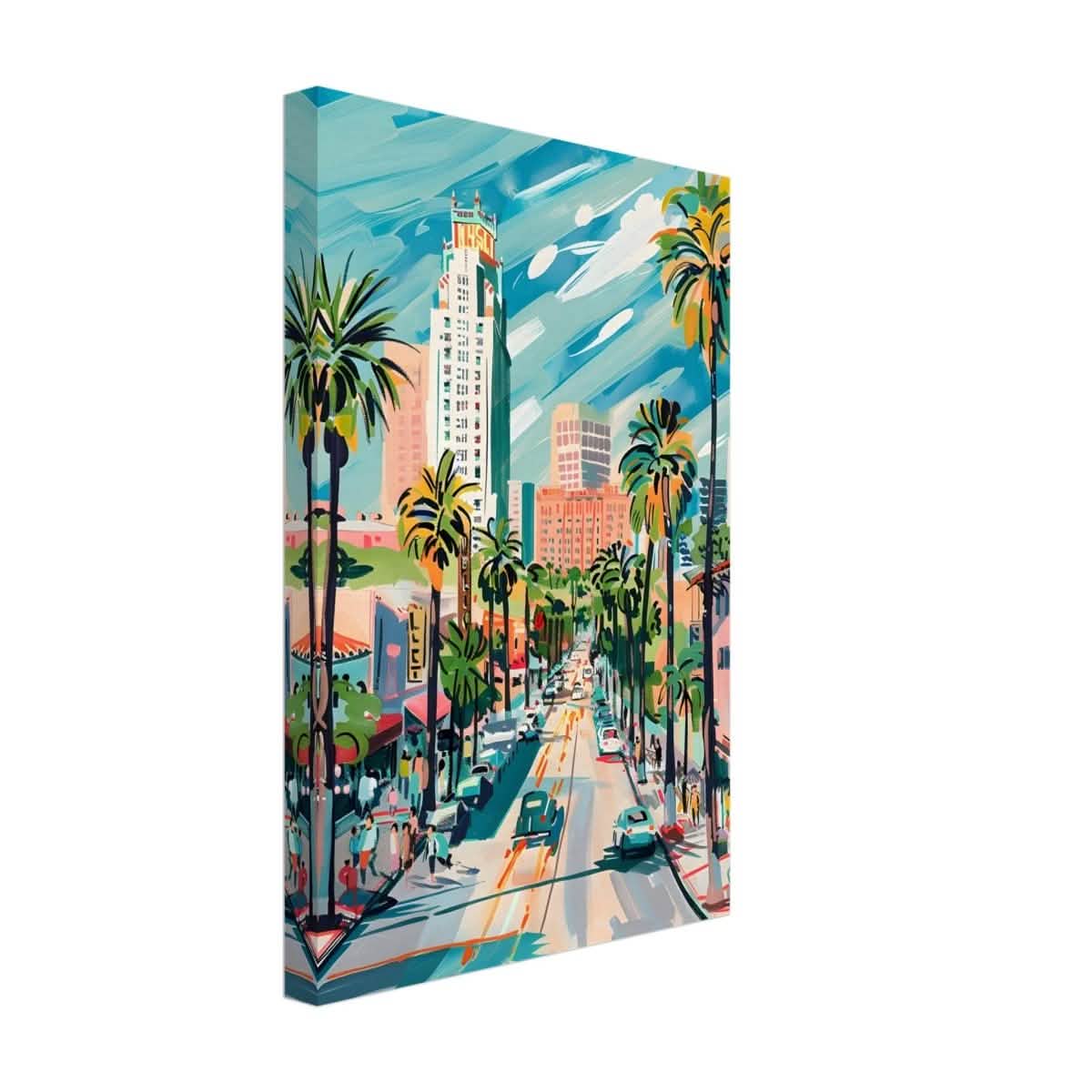 Da Vinci Travel Collection wall art print | Los Angeles USA - Canvas - 30x45 cm / 12x18″ - Thick