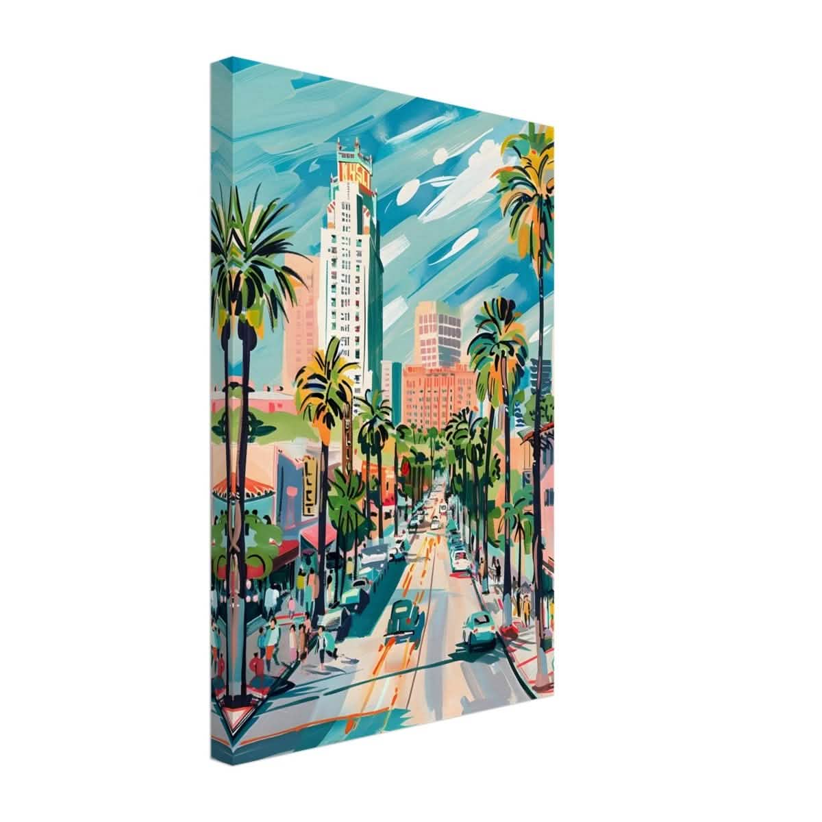 Da Vinci Travel Collection wall art print | Los Angeles USA - Canvas - 30x45 cm / 12x18″ - Slim