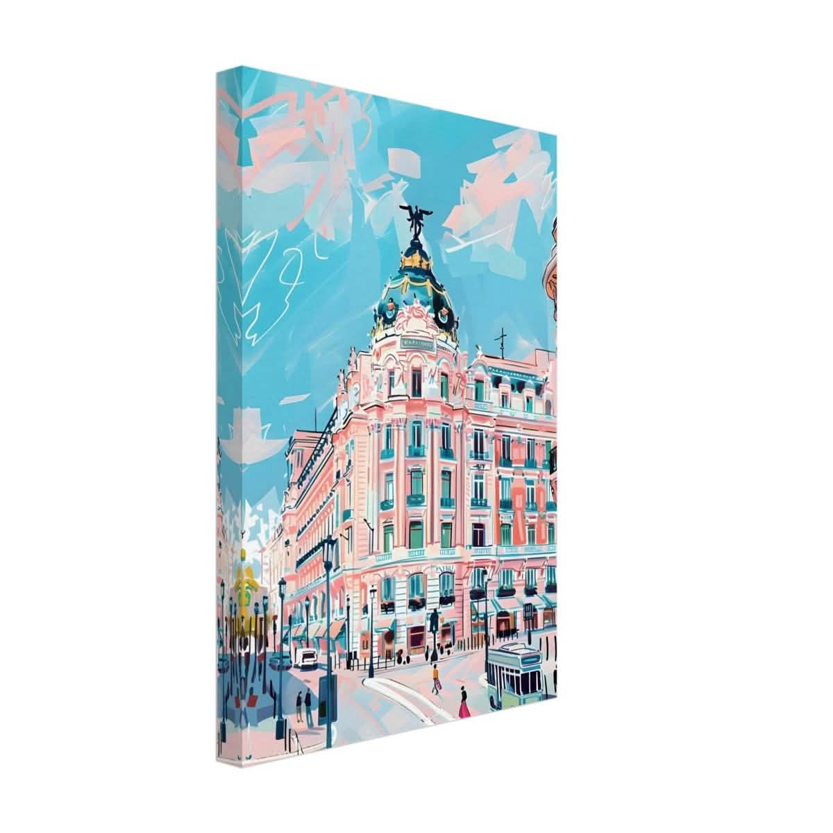 Da Vinci Travel Collection wall art print | Madrid Spain - Canvas - 30x45 cm / 12x18″ - Thick