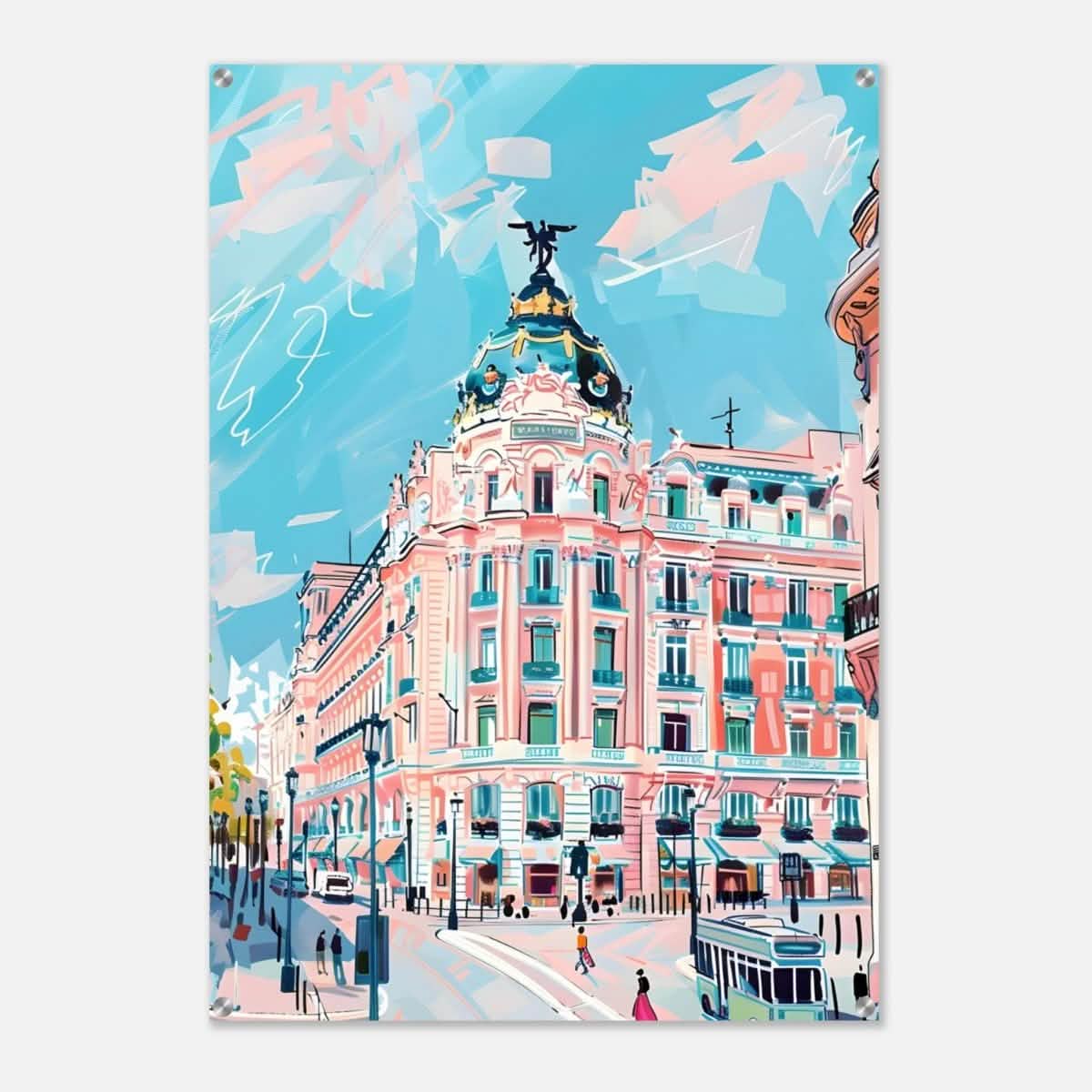 Da Vinci Travel Collection wall art print | Madrid Spain - Acrylic Print - 70x100 cm / 28x40″ -
