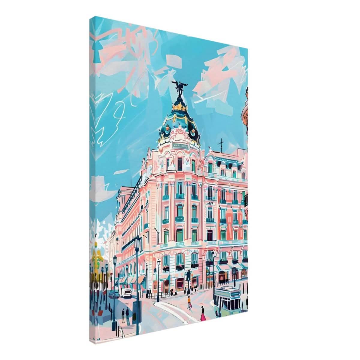 Da Vinci Travel Collection wall art print | Madrid Spain - Canvas - 60x90 cm / 24x36″ - Thick