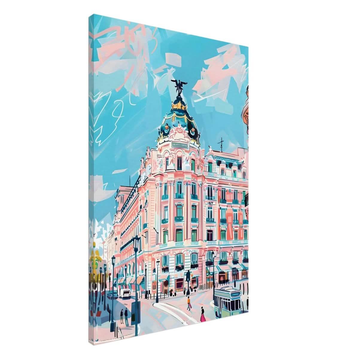 Da Vinci Travel Collection wall art print | Madrid Spain - Canvas - 60x90 cm / 24x36″ - Slim