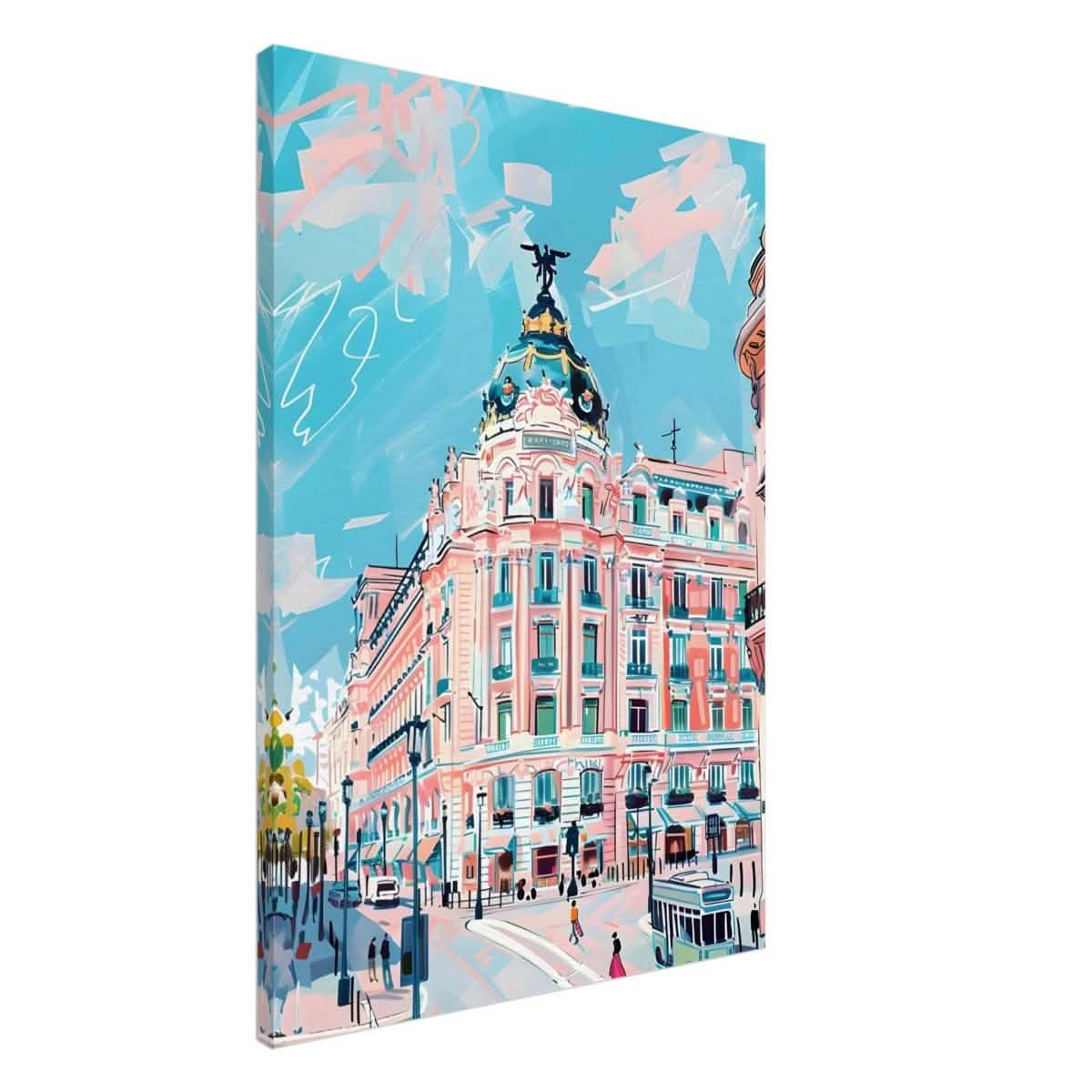 Da Vinci Travel Collection wall art print | Madrid Spain - Canvas - 70x100 cm / 28x40″ - Thick