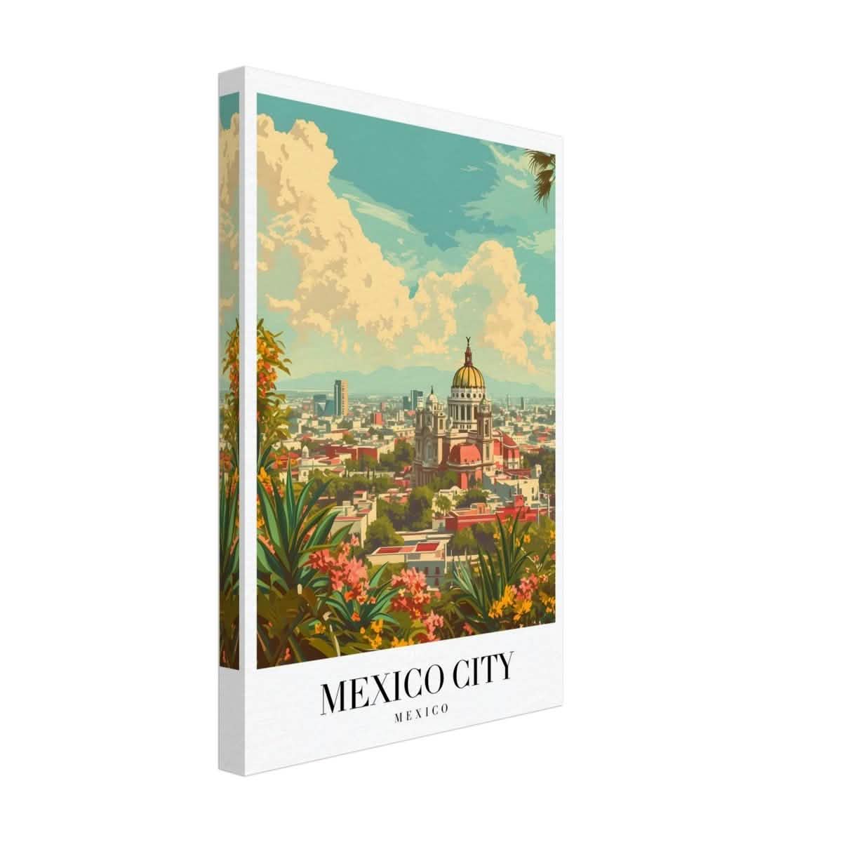 Da Vinci Travel Collection wall art print | Mexico City Mexico - Canvas - 30x45 cm / 12x18″ - Thick
