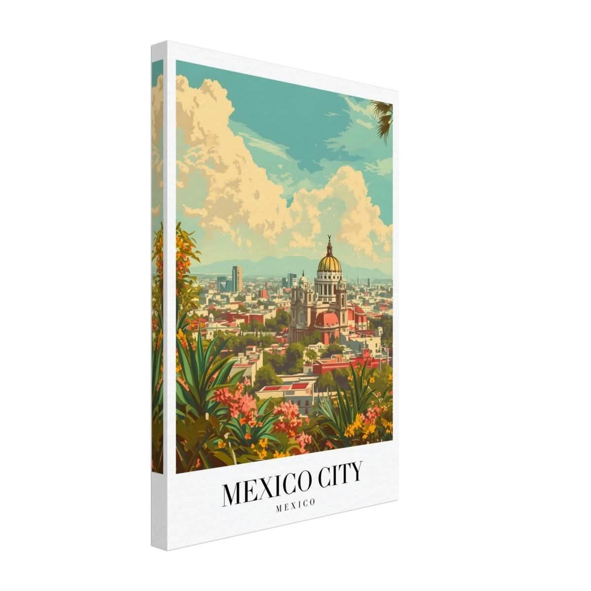 Da Vinci Travel Collection wall art print | Mexico City Mexico - Canvas - 30x45 cm / 12x18″ - Slim