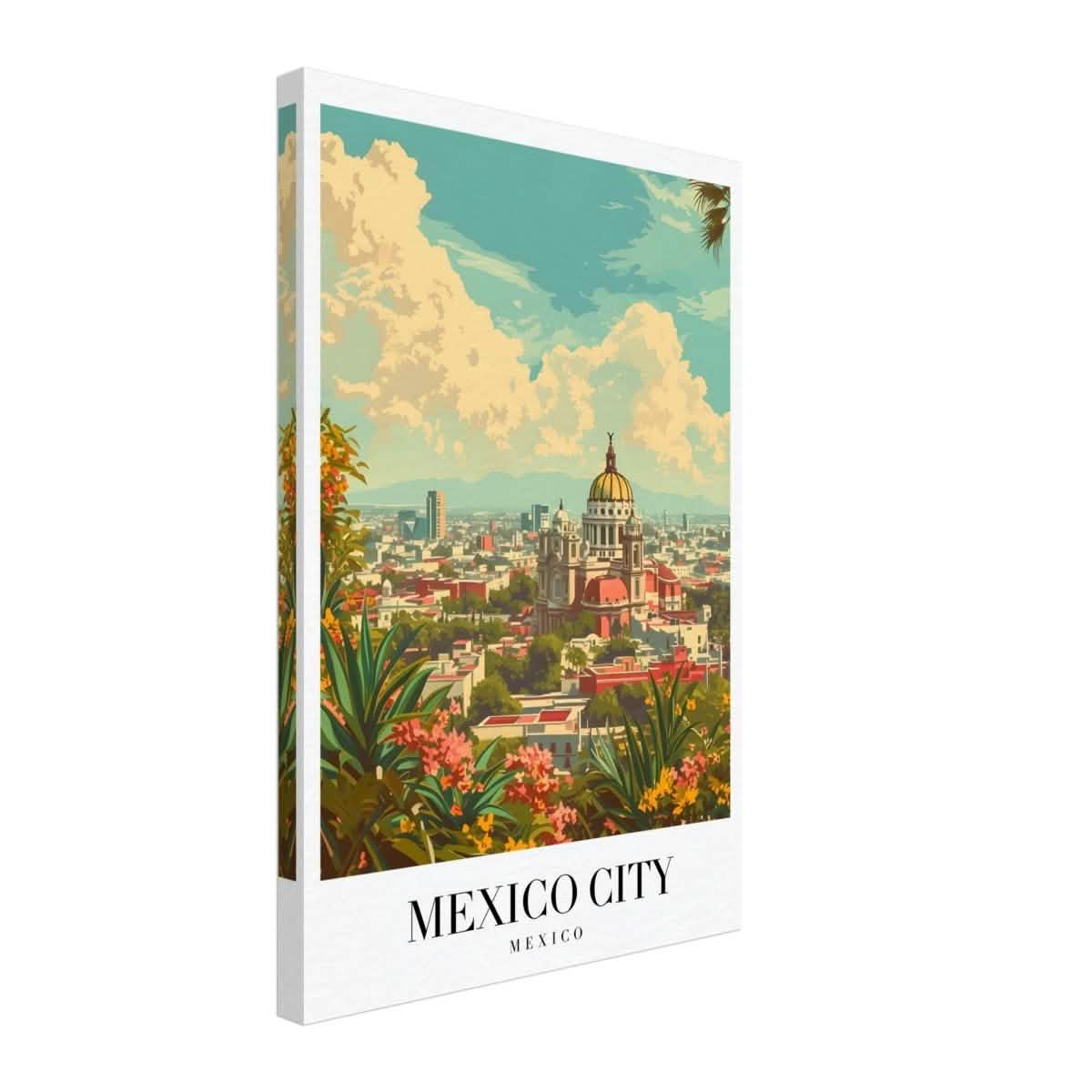 Da Vinci Travel Collection wall art print | Mexico City Mexico - Canvas - 40x60 cm / 16x24″ - Thick
