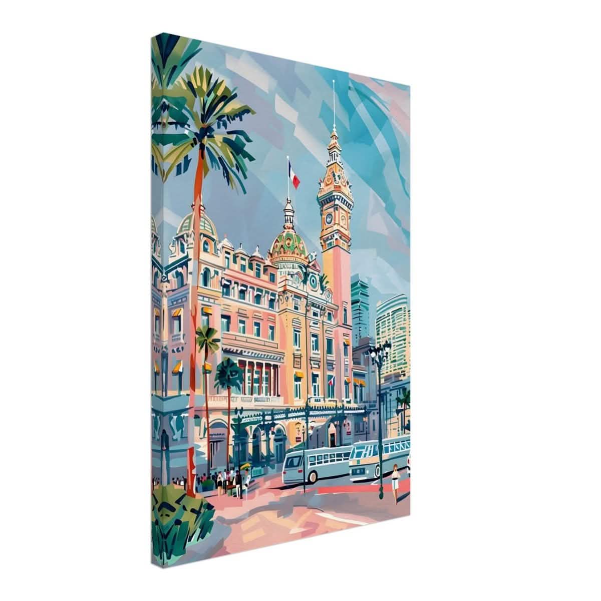 Da Vinci Travel Collection wall art print | Monte Carlo Monaco - Canvas - 40x60 cm / 16x24″ - Slim