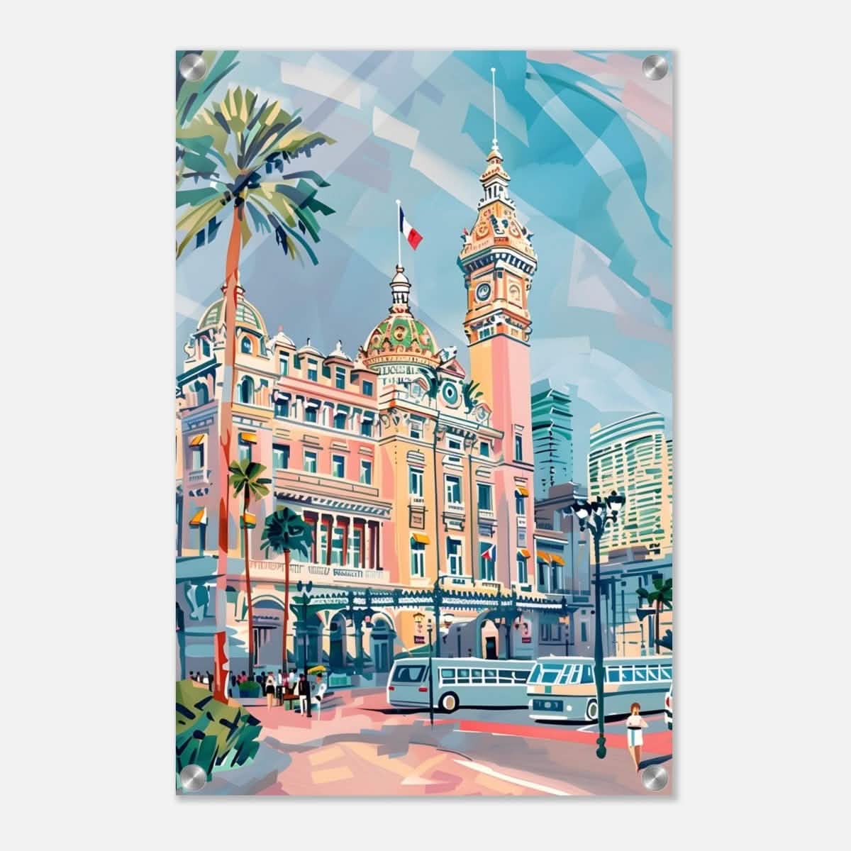 Da Vinci Travel Collection wall art print | Monte Carlo Monaco - Acrylic Print - 40x60 cm / 16x24″ -