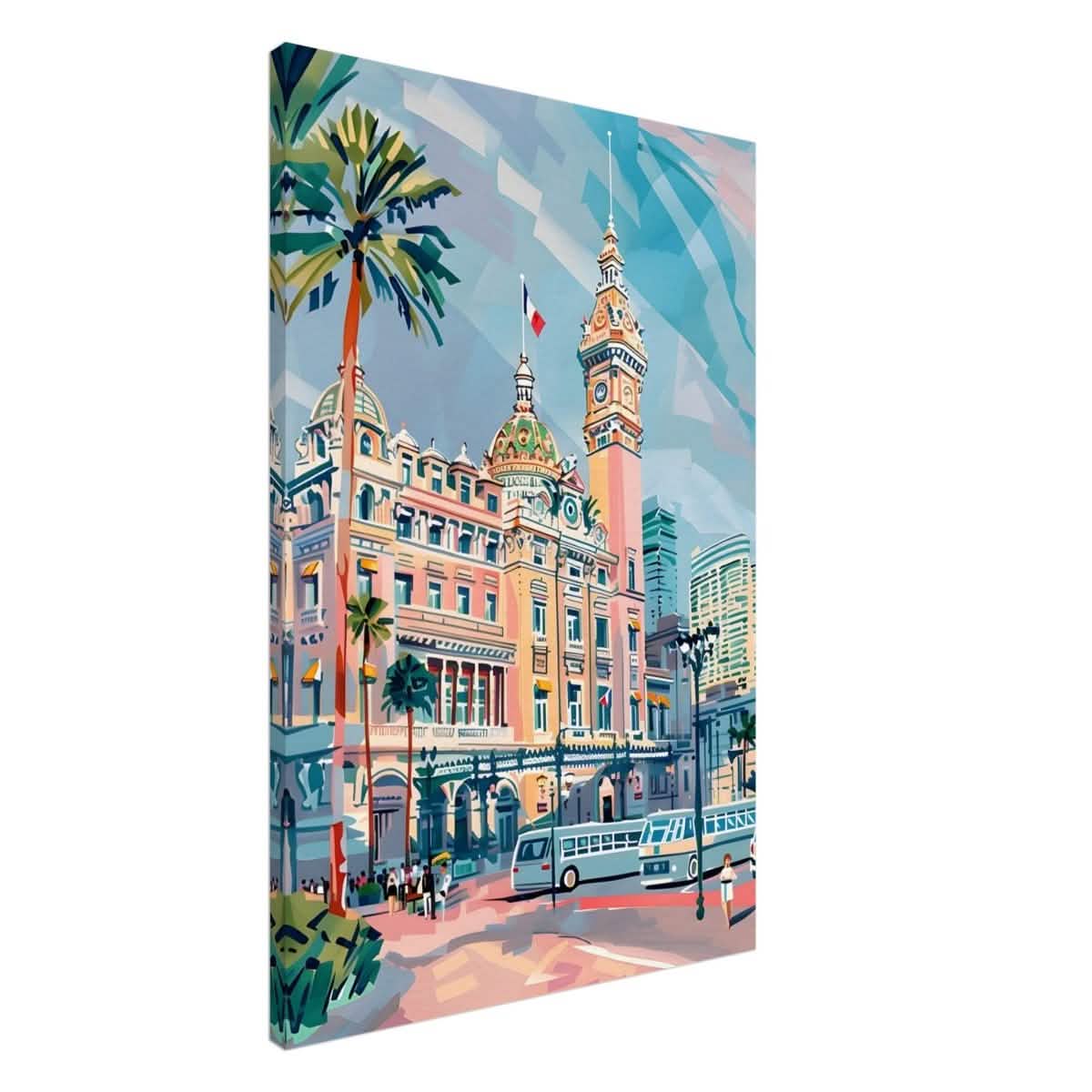 Da Vinci Travel Collection wall art print | Monte Carlo Monaco - Canvas - 60x90 cm / 24x36″ - Slim