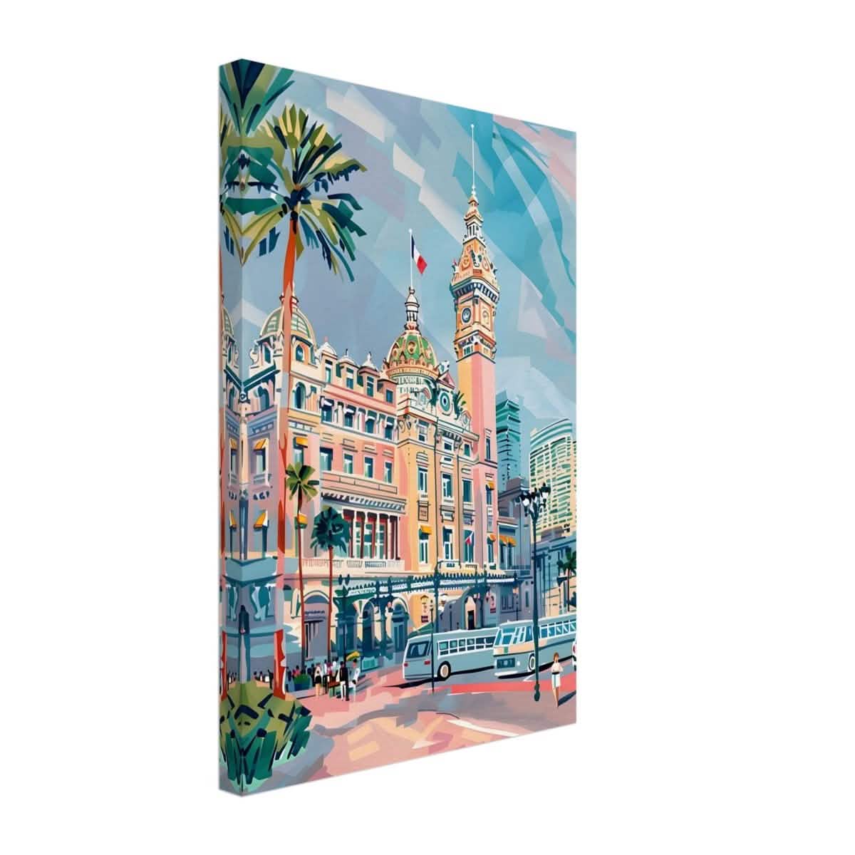 Da Vinci Travel Collection wall art print | Monte Carlo Monaco - Canvas - 30x45 cm / 12x18″ - Slim