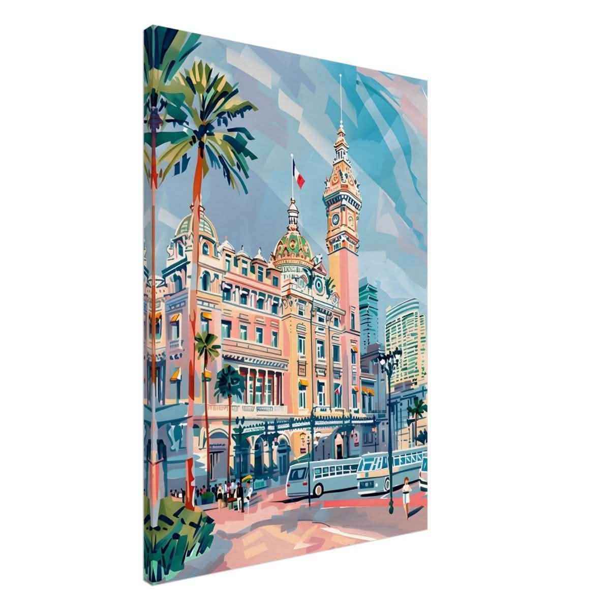 Da Vinci Travel Collection wall art print | Monte Carlo Monaco - Canvas - 70x100 cm / 28x40″ - Thick