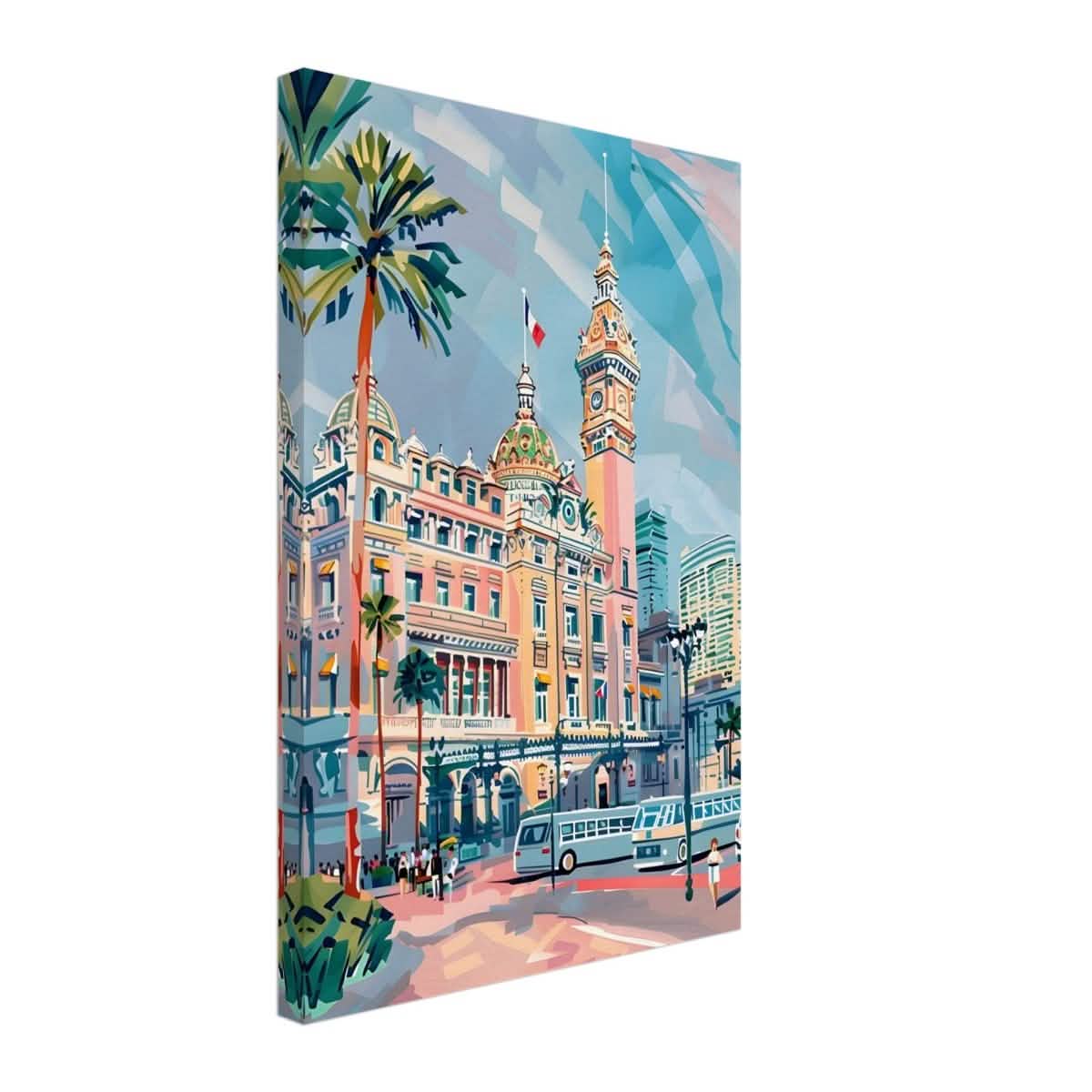 Da Vinci Travel Collection wall art print | Monte Carlo Monaco - Canvas - 40x60 cm / 16x24″ - Thick