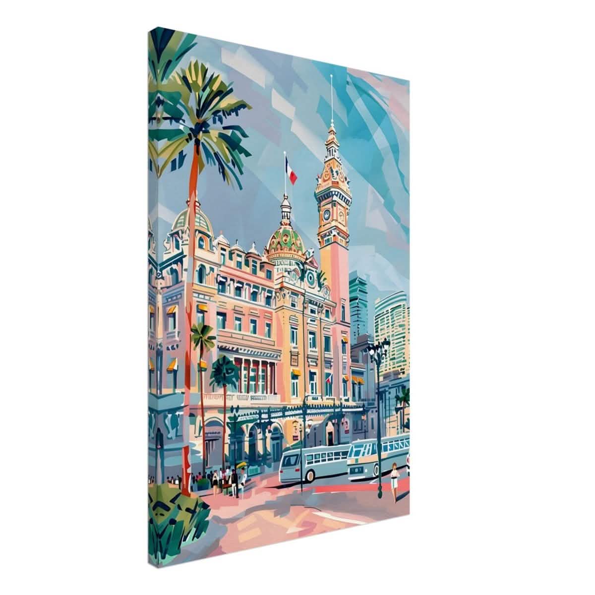 Da Vinci Travel Collection wall art print | Monte Carlo Monaco - Canvas - 50x75 cm / 20x30″ - Slim