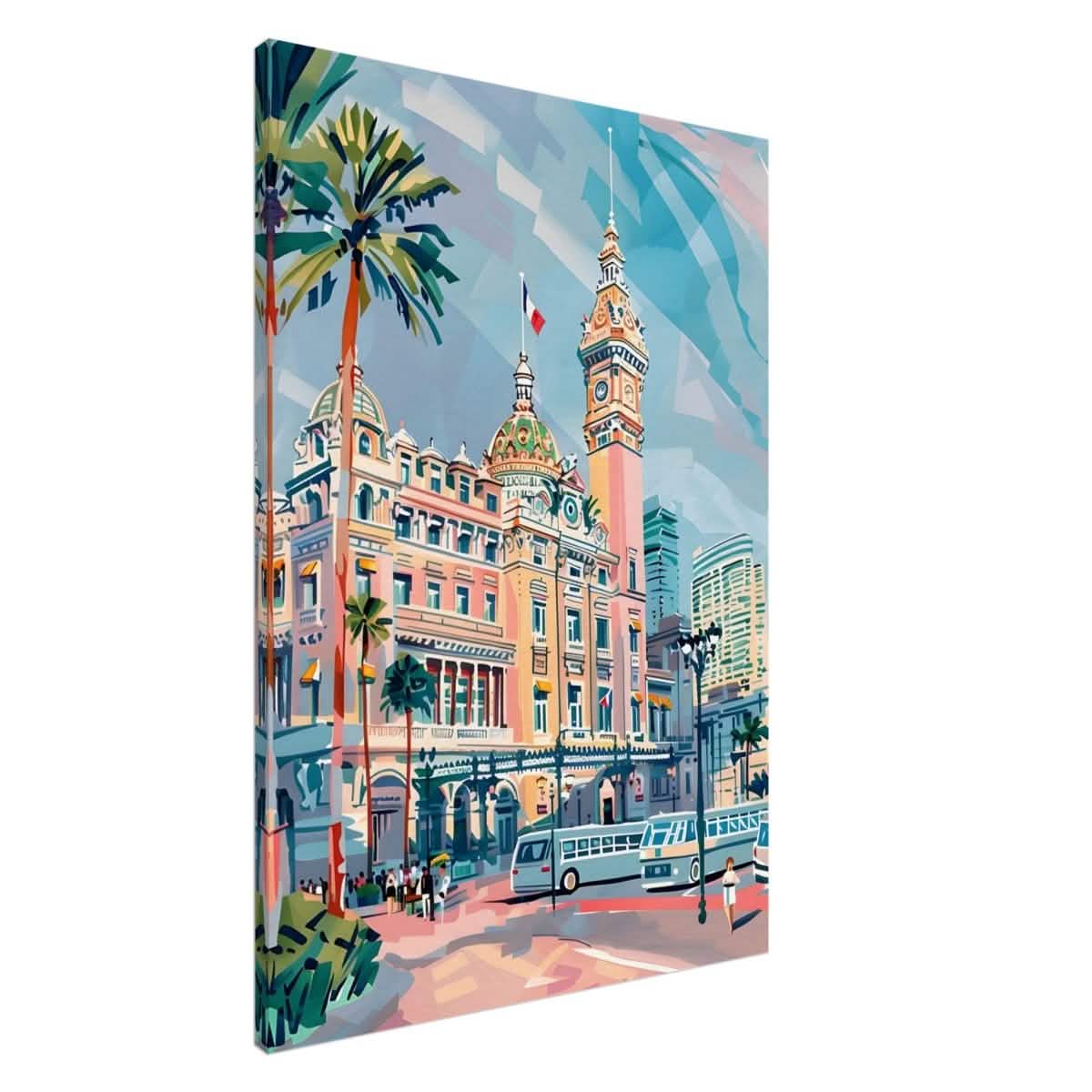 Da Vinci Travel Collection wall art print | Monte Carlo Monaco - Canvas - 70x100 cm / 28x40″ - Slim