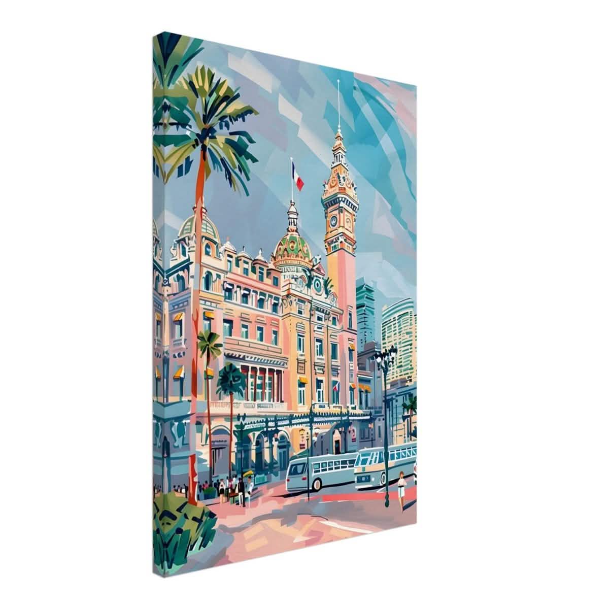 Da Vinci Travel Collection wall art print | Monte Carlo Monaco - Canvas - 50x75 cm / 20x30″ - Thick