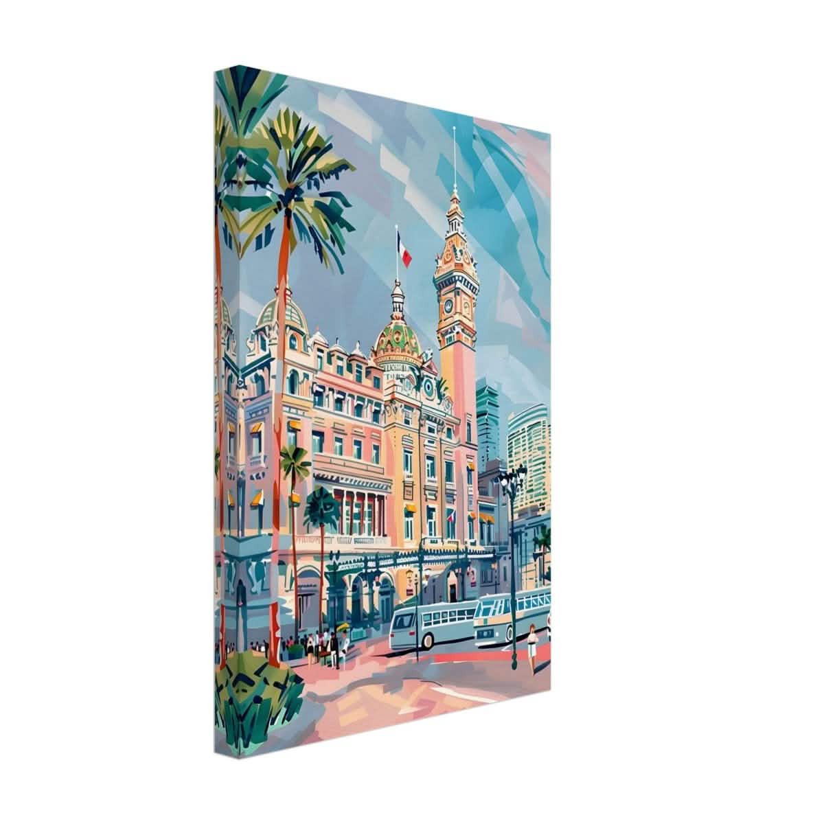 Da Vinci Travel Collection wall art print | Monte Carlo Monaco - Canvas - 30x45 cm / 12x18″ - Thick