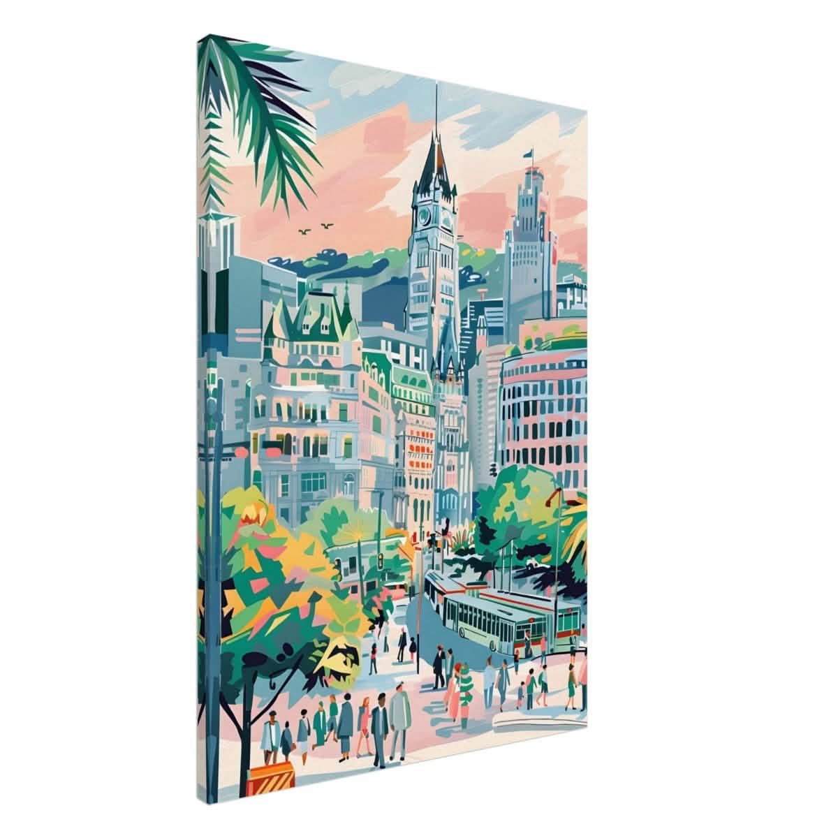 Da Vinci Travel Collection wall art print | Montreal Canada - Canvas - 70x100 cm / 28x40″ - Thick