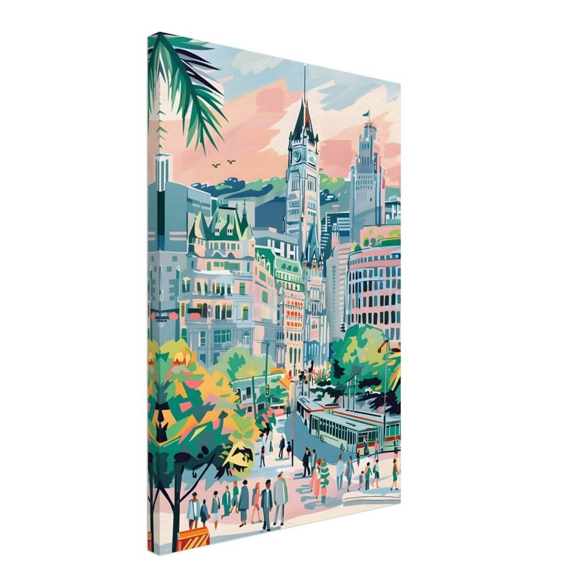 Da Vinci Travel Collection wall art print | Montreal Canada - Canvas - 40x60 cm / 16x24″ - Slim