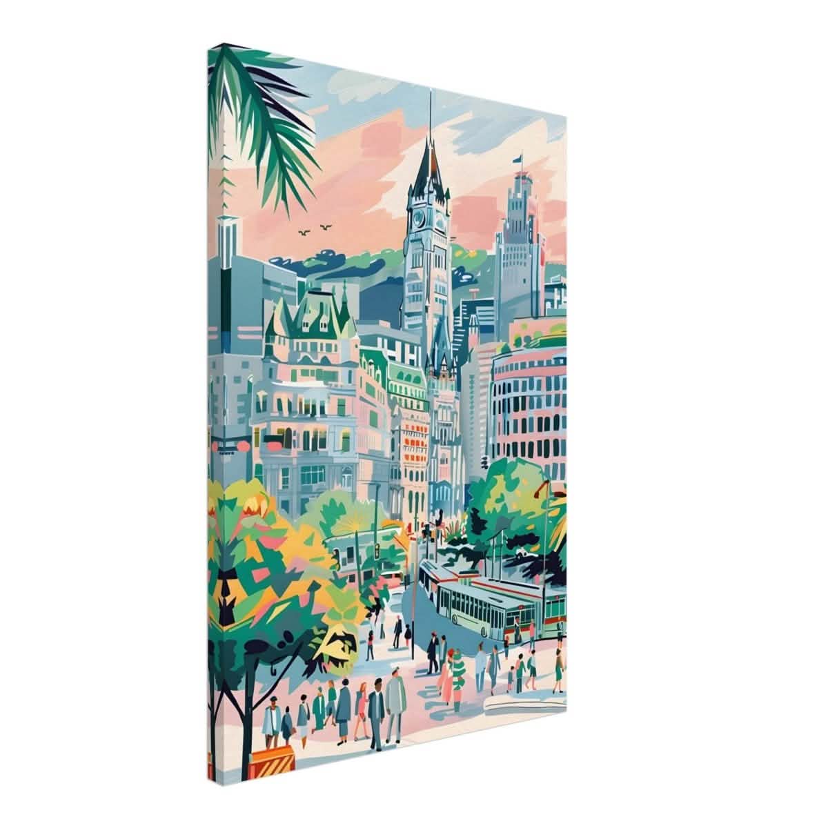 Da Vinci Travel Collection wall art print | Montreal Canada - Canvas - 50x75 cm / 20x30″ - Thick