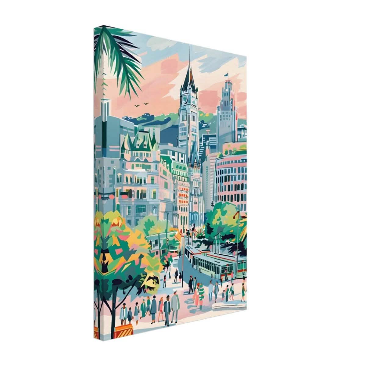 Da Vinci Travel Collection wall art print | Montreal Canada - Canvas - 30x45 cm / 12x18″ - Slim