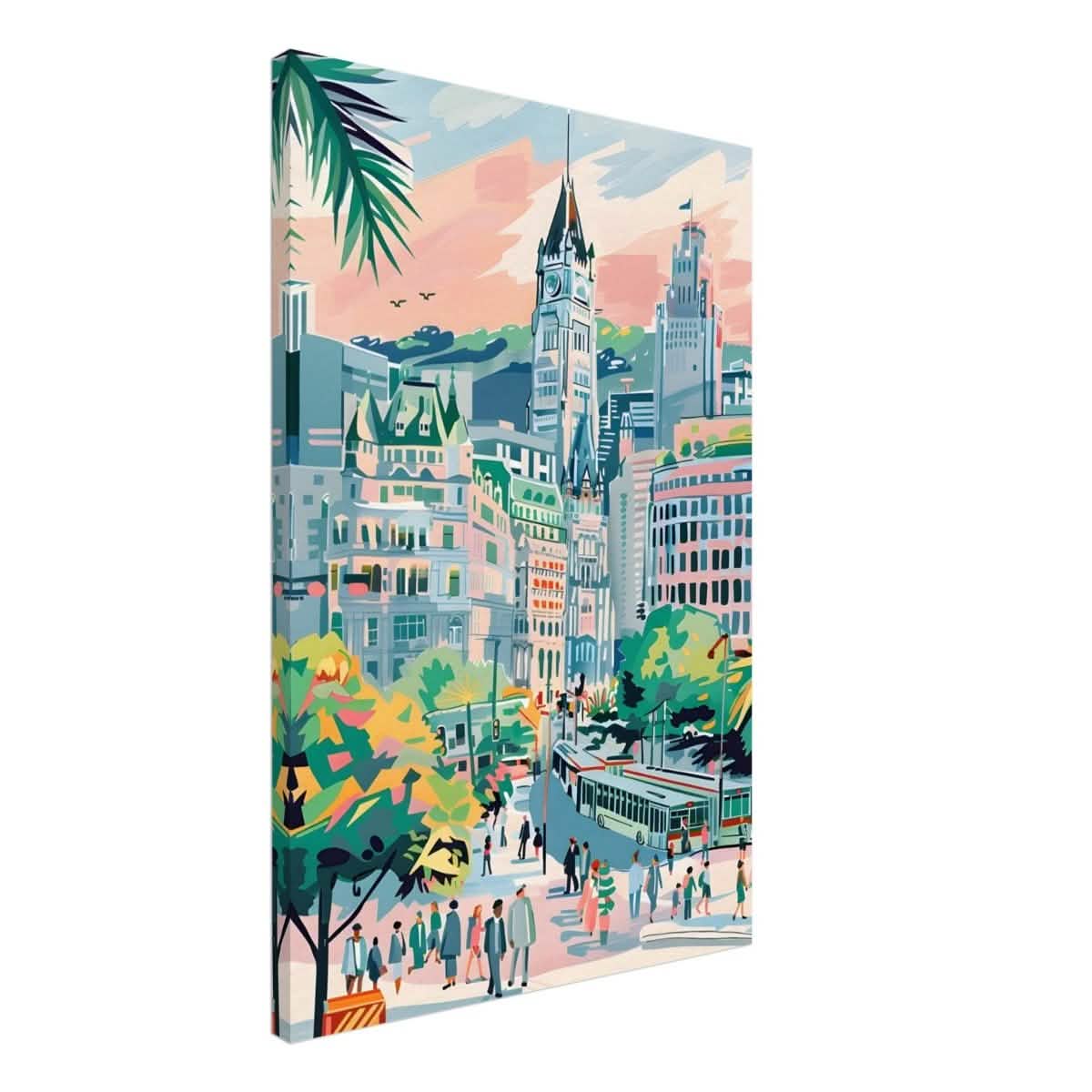 Da Vinci Travel Collection wall art print | Montreal Canada - Canvas - 50x75 cm / 20x30″ - Slim