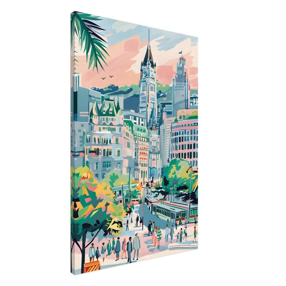 Da Vinci Travel Collection wall art print | Montreal Canada - Canvas - 60x90 cm / 24x36″ - Slim