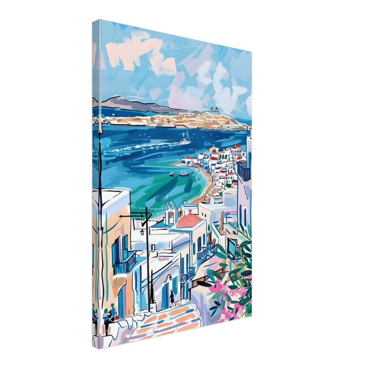 Da Vinci Travel Collection wall art print | Mykonos Greece - Canvas - 50x75 cm / 20x30″ - Thick