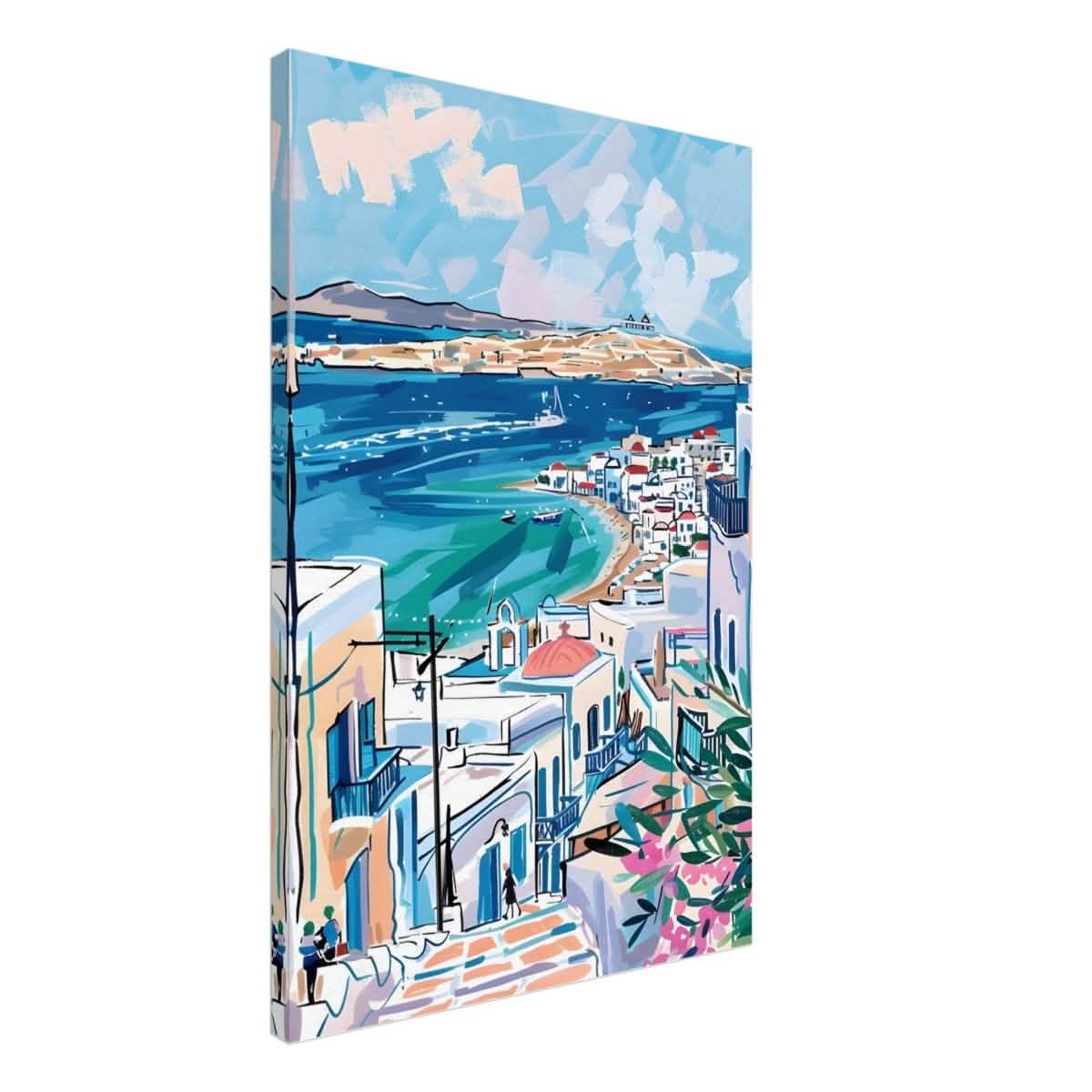 Da Vinci Travel Collection wall art print | Mykonos Greece - Canvas - 60x90 cm / 24x36″ - Thick