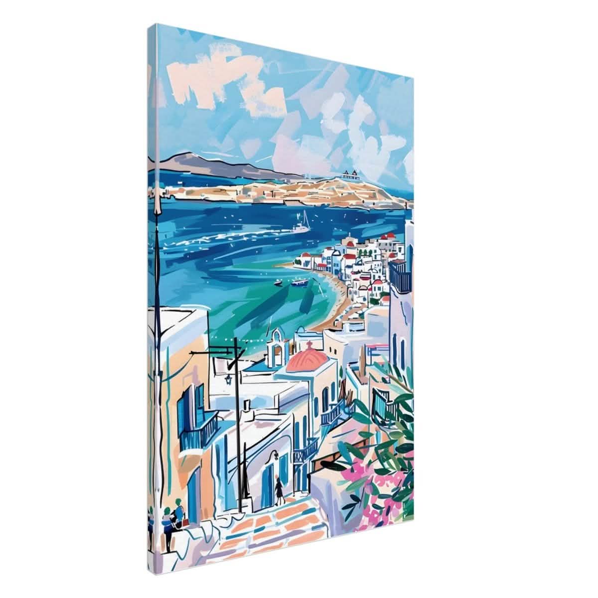 Da Vinci Travel Collection wall art print | Mykonos Greece - Canvas - 60x90 cm / 24x36″ - Slim