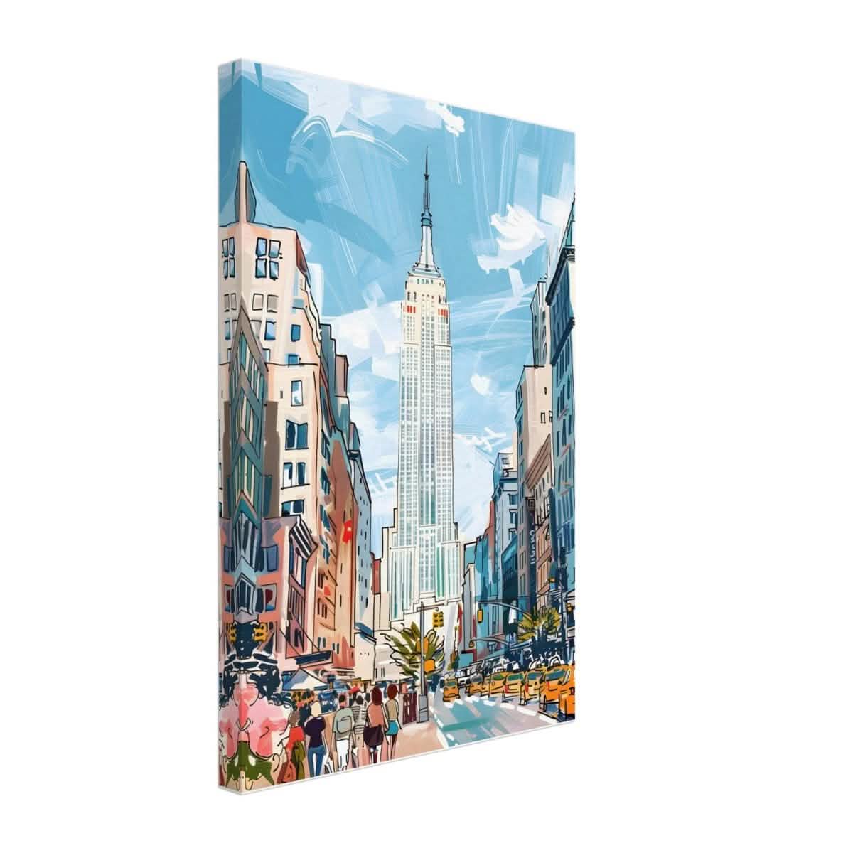 Da Vinci Travel Collection wall art print | New York USA - Canvas - 30x45 cm / 12x18″ - Slim