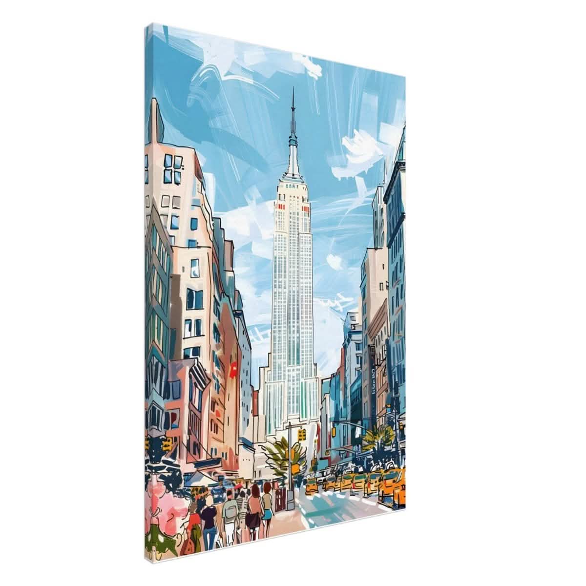 Da Vinci Travel Collection wall art print | New York USA - Canvas - 60x90 cm / 24x36″ - Slim