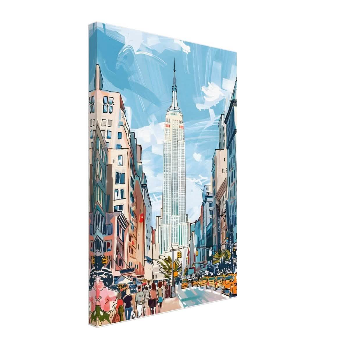 Da Vinci Travel Collection wall art print | New York USA - Canvas - 40x60 cm / 16x24″ - Thick