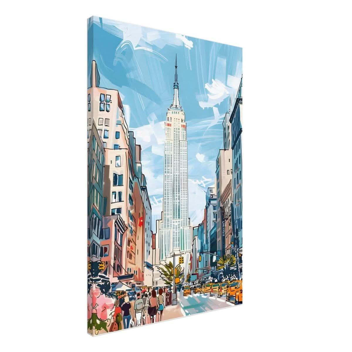 Da Vinci Travel Collection wall art print | New York USA - Canvas - 60x90 cm / 24x36″ - Thick