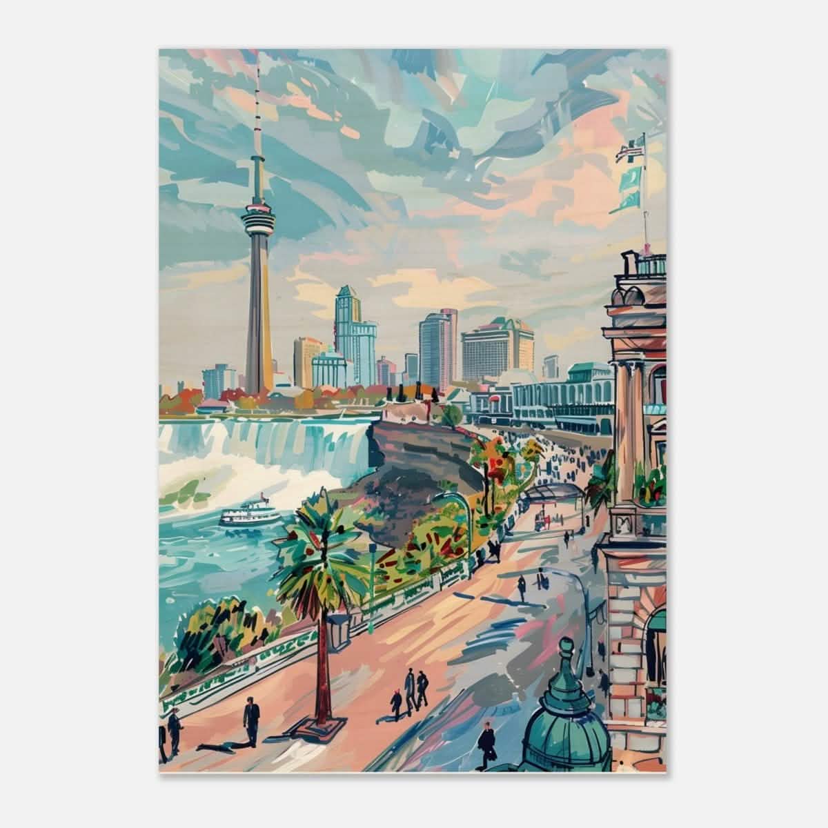 Da Vinci Travel Collection wall art print | Ontario Canada - Wood Prints - 70x100 cm / 28x40″ - 10 mm