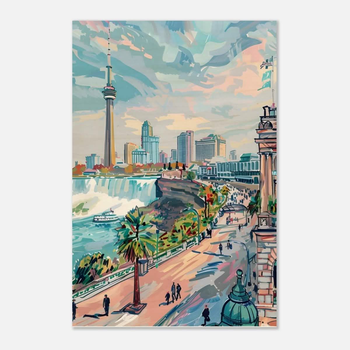 Da Vinci Travel Collection wall art print | Ontario Canada - Wood Prints - 40x60 cm / 16x24″ - 10 mm