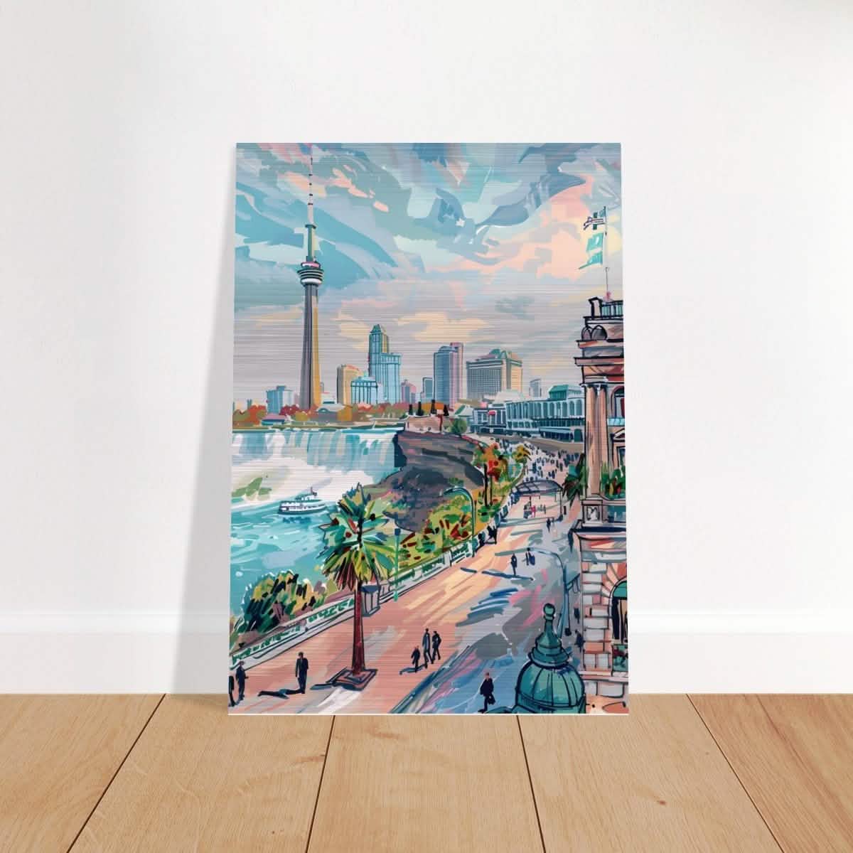 Da Vinci Travel Collection wall art print | Ontario Canada - Brushed Aluminum Print - 70x100 cm / 28x40″ -