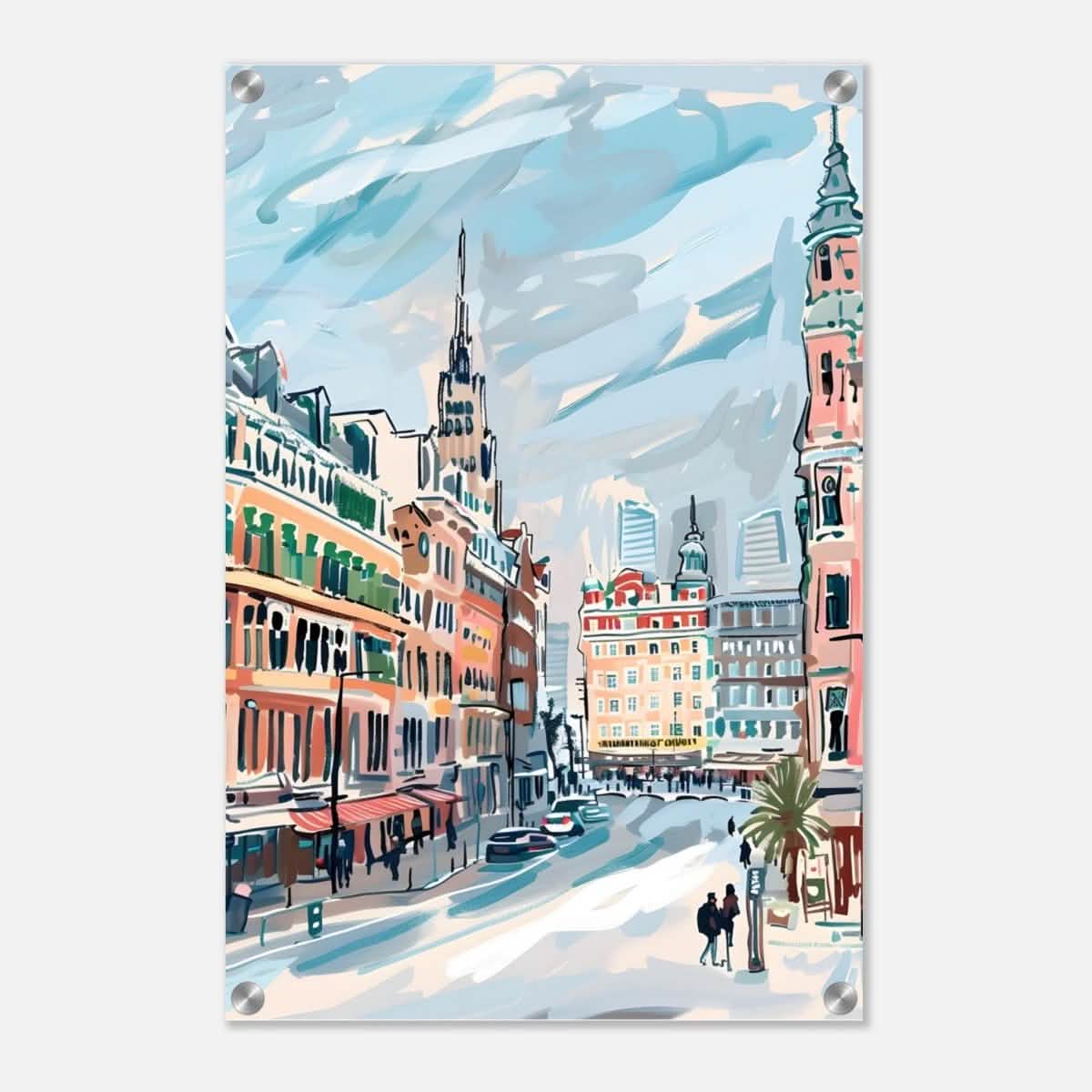 Da Vinci Travel Collection wall art print | Oslo Norway - Acrylic Print - 40x60 cm / 16x24″ -