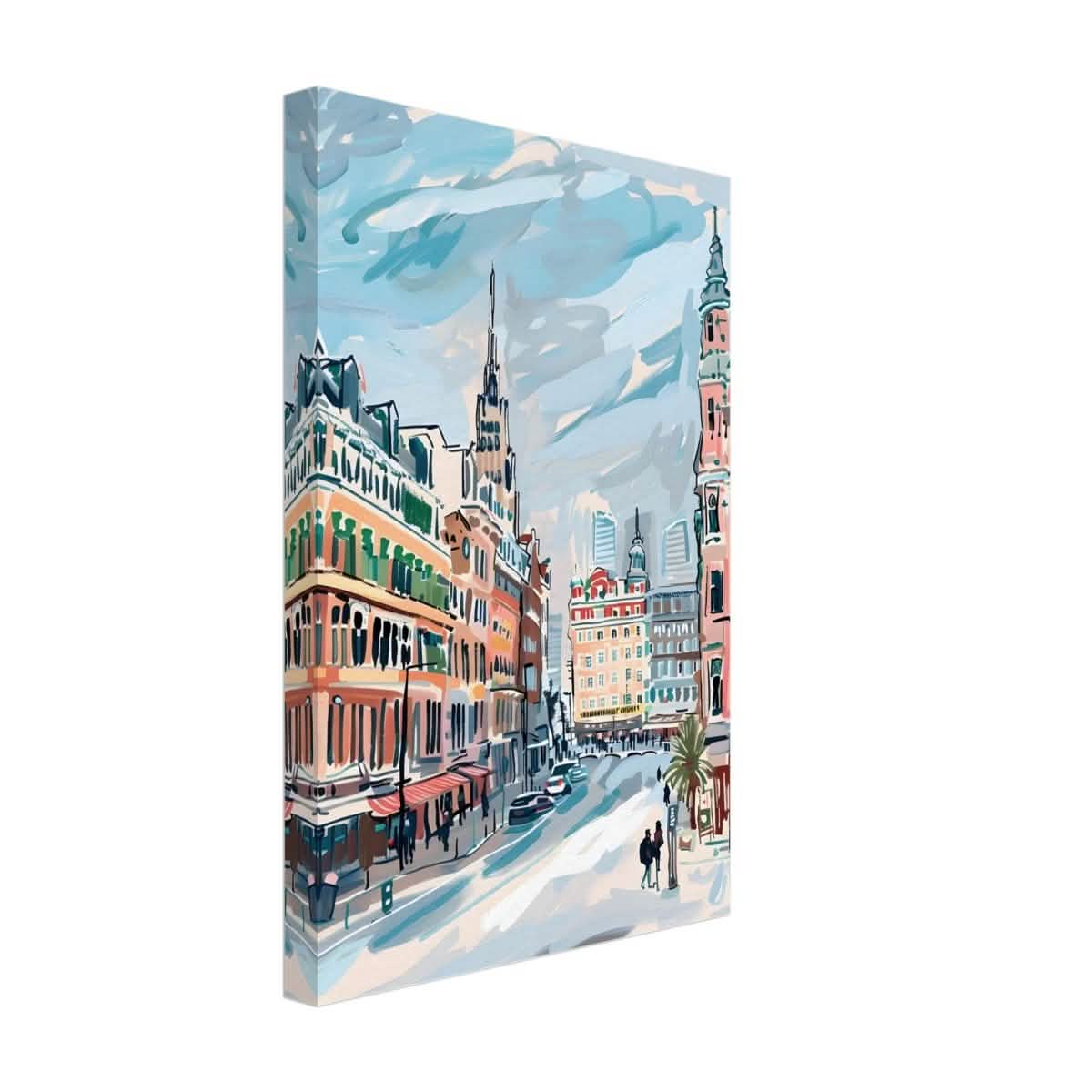 Da Vinci Travel Collection wall art print | Oslo Norway - Canvas - 30x45 cm / 12x18″ - Thick