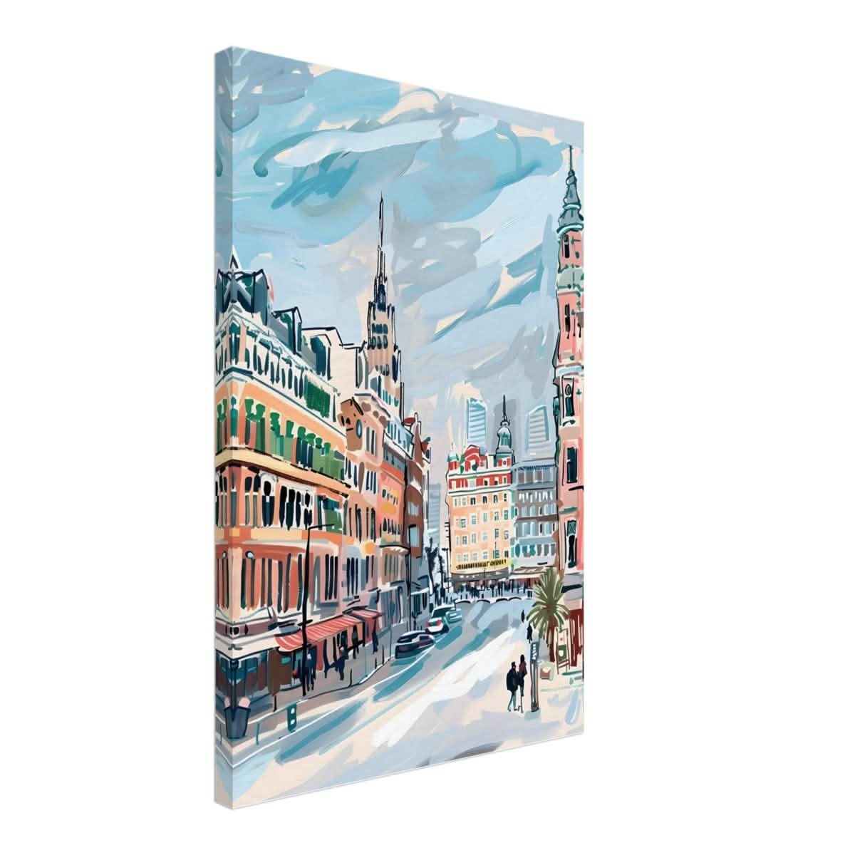 Da Vinci Travel Collection wall art print | Oslo Norway - Canvas - 40x60 cm / 16x24″ - Slim