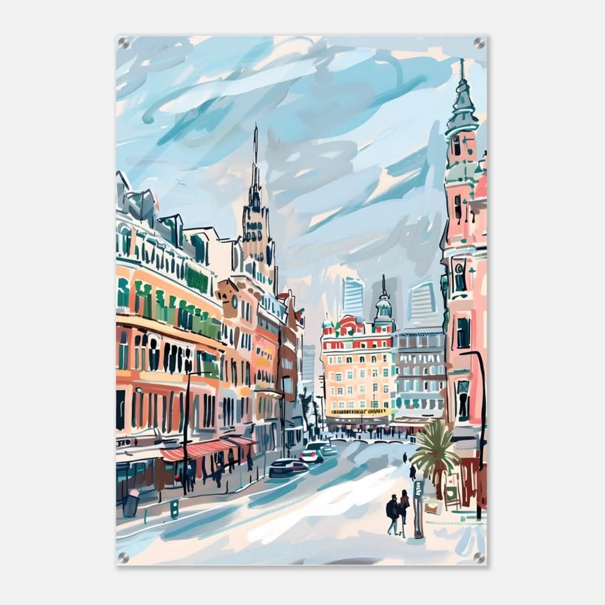 Da Vinci Travel Collection wall art print | Oslo Norway - Acrylic Print - 70x100 cm / 28x40″ -